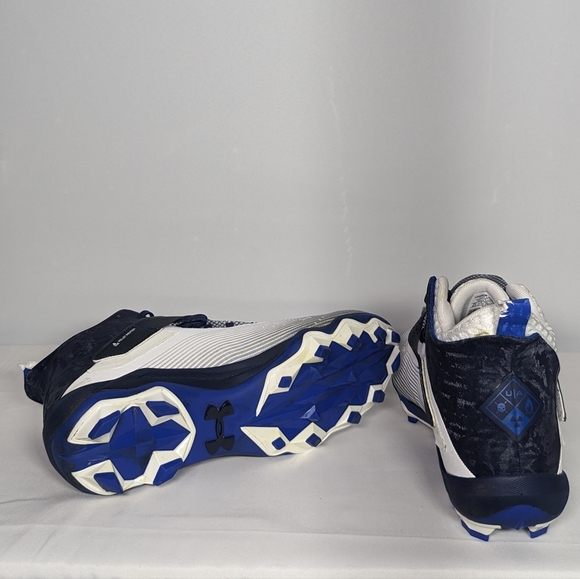Under Armour Mens Highlight Hammer Mc Football Shoe Sz 12.5 blue/white - Picture 3 of 4